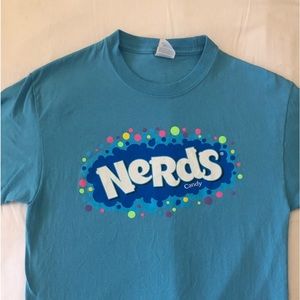 Nerds candy t-shirt blue women’s medium